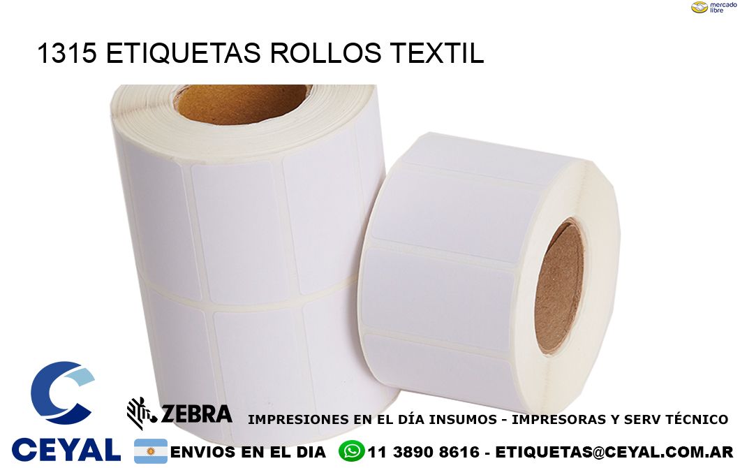 1315 etiquetas rollos TEXTIL