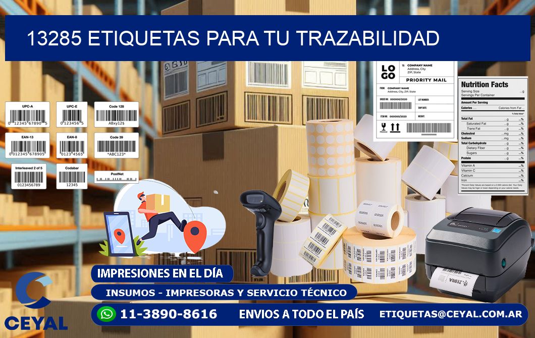 13285 etiquetas para tu trazabilidad