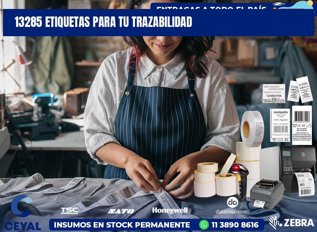 13285 etiquetas para tu trazabilidad