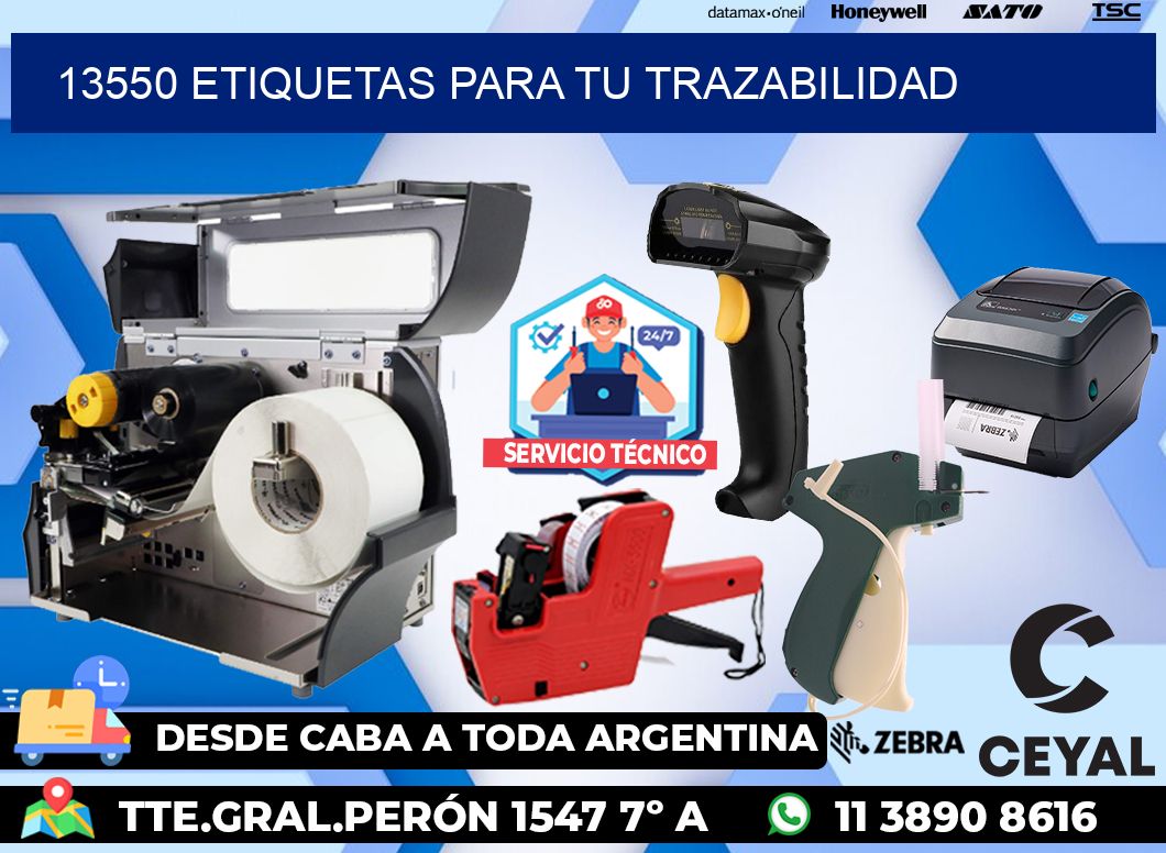 13550 etiquetas para tu trazabilidad