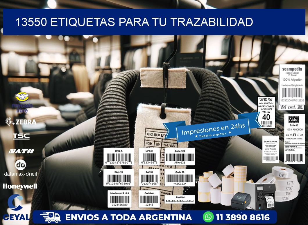 13550 etiquetas para tu trazabilidad