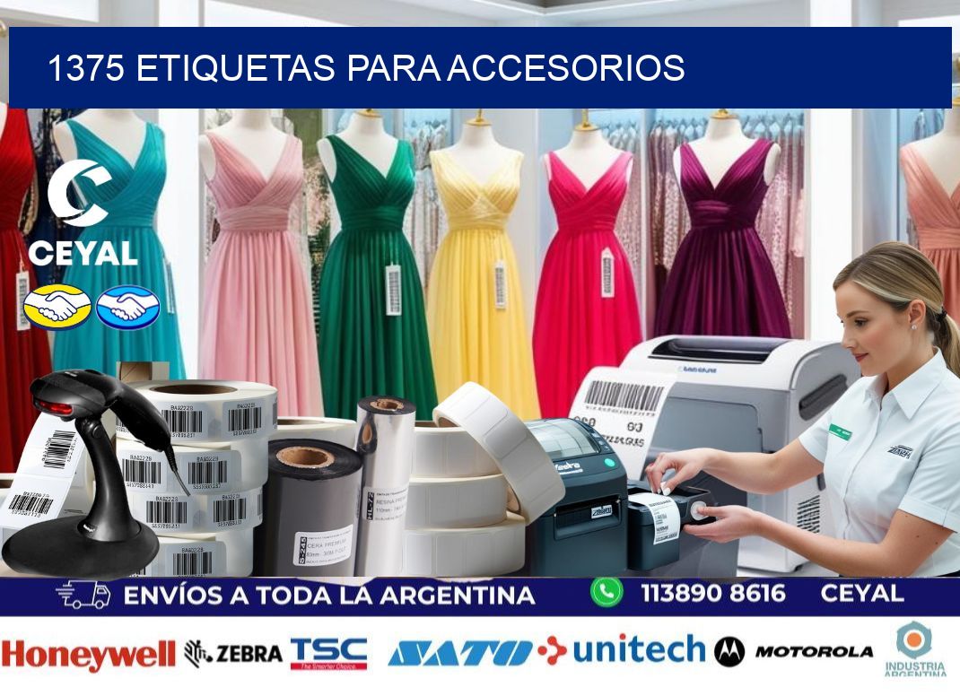 1375 Etiquetas para accesorios