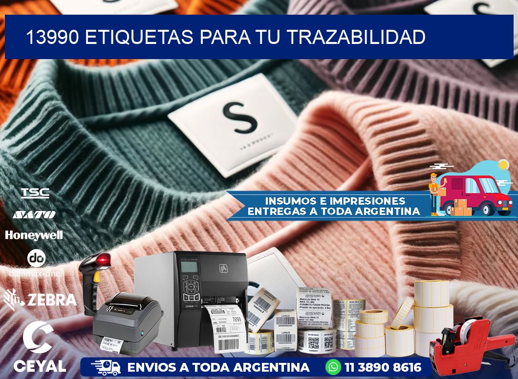13990 etiquetas para tu trazabilidad
