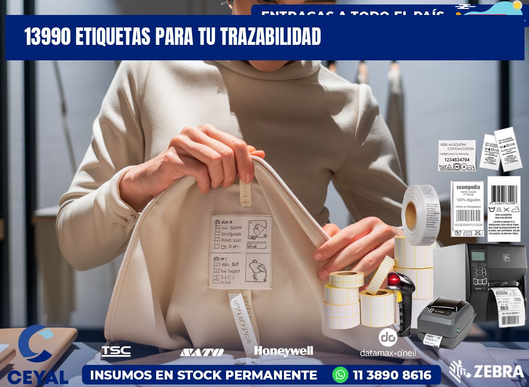 13990 etiquetas para tu trazabilidad