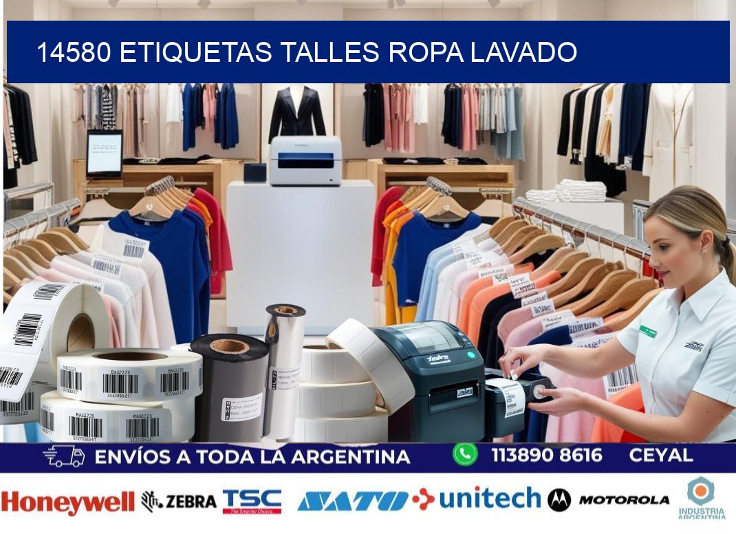 14580 ETIQUETAS TALLES ROPA LAVADO