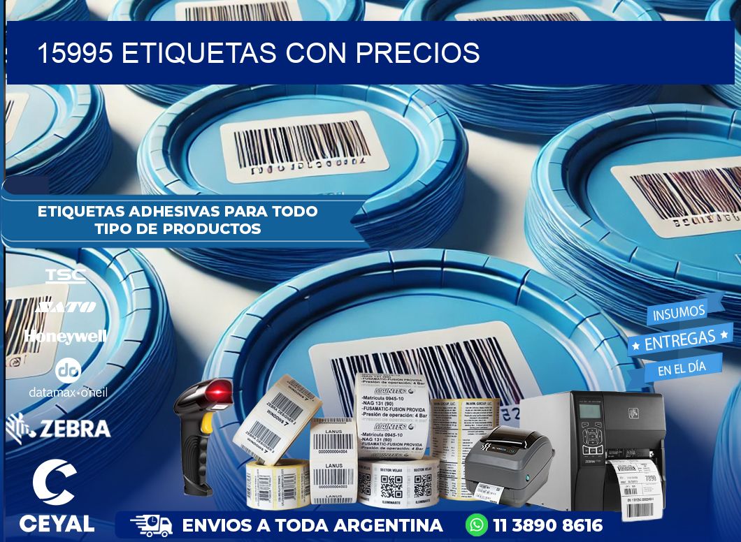 15995 etiquetas con precios