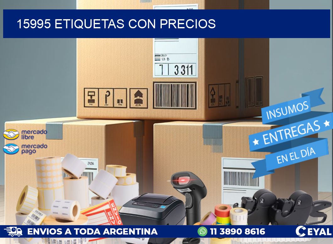 15995 etiquetas con precios