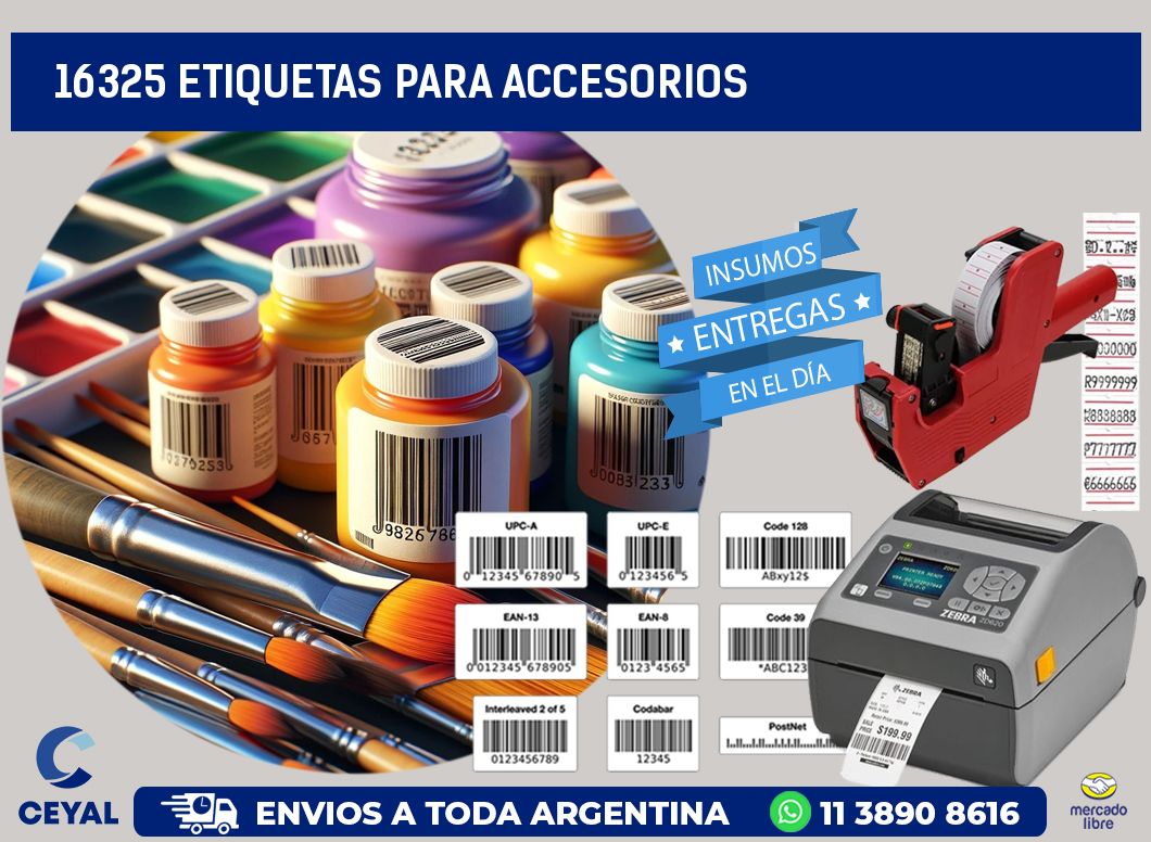 16325 Etiquetas para accesorios