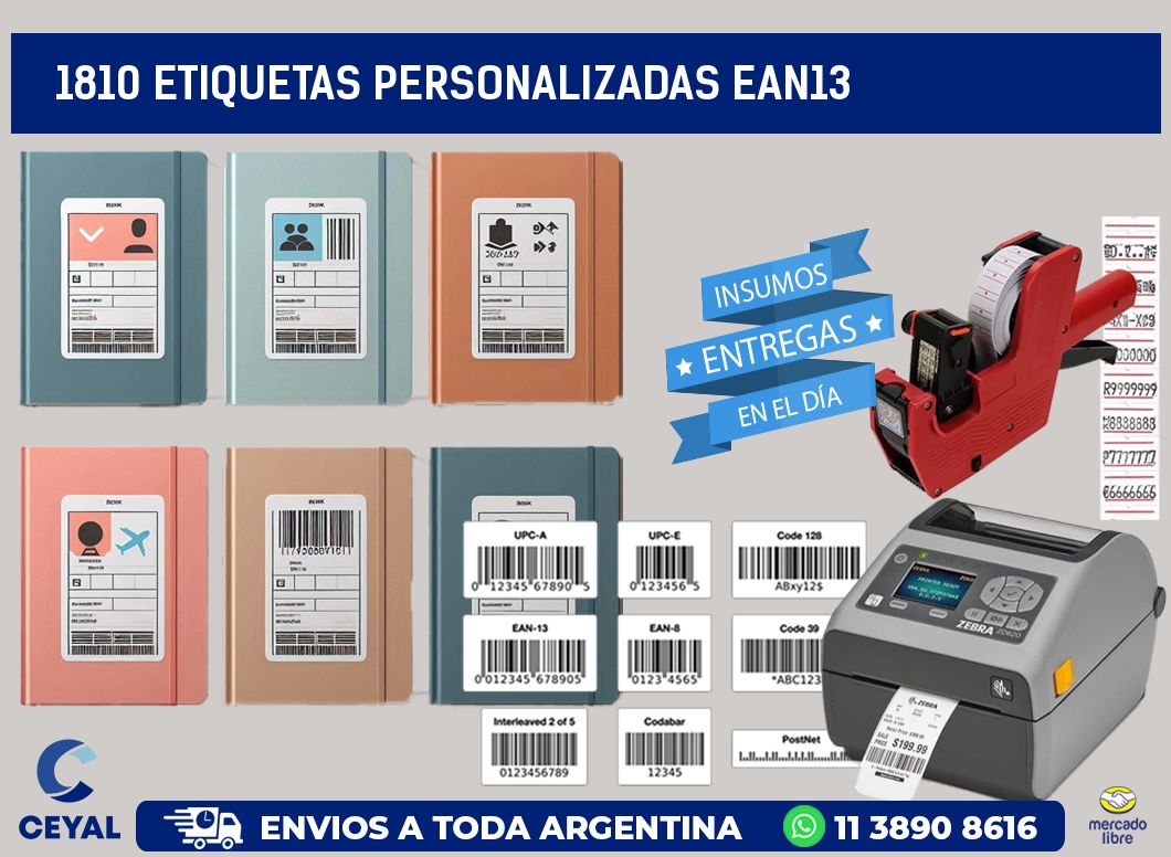 1810 Etiquetas personalizadas ean13