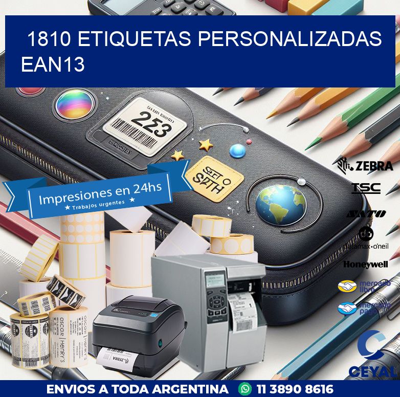 1810 Etiquetas personalizadas ean13