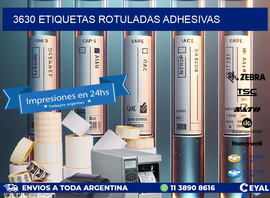 3630 etiquetas rotuladas adhesivas