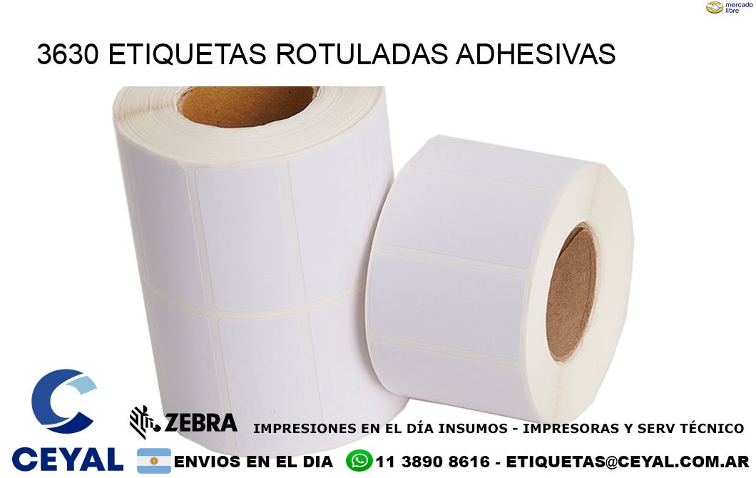 3630 etiquetas rotuladas adhesivas