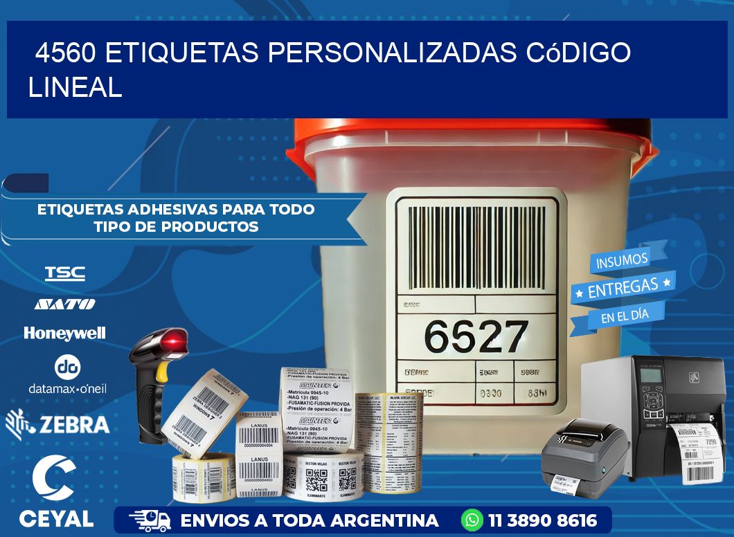 4560 Etiquetas personalizadas código lineal
