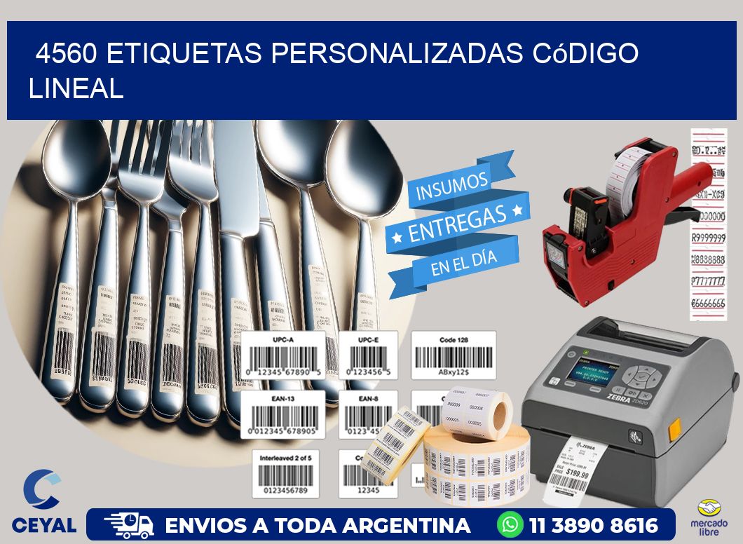 4560 Etiquetas personalizadas código lineal
