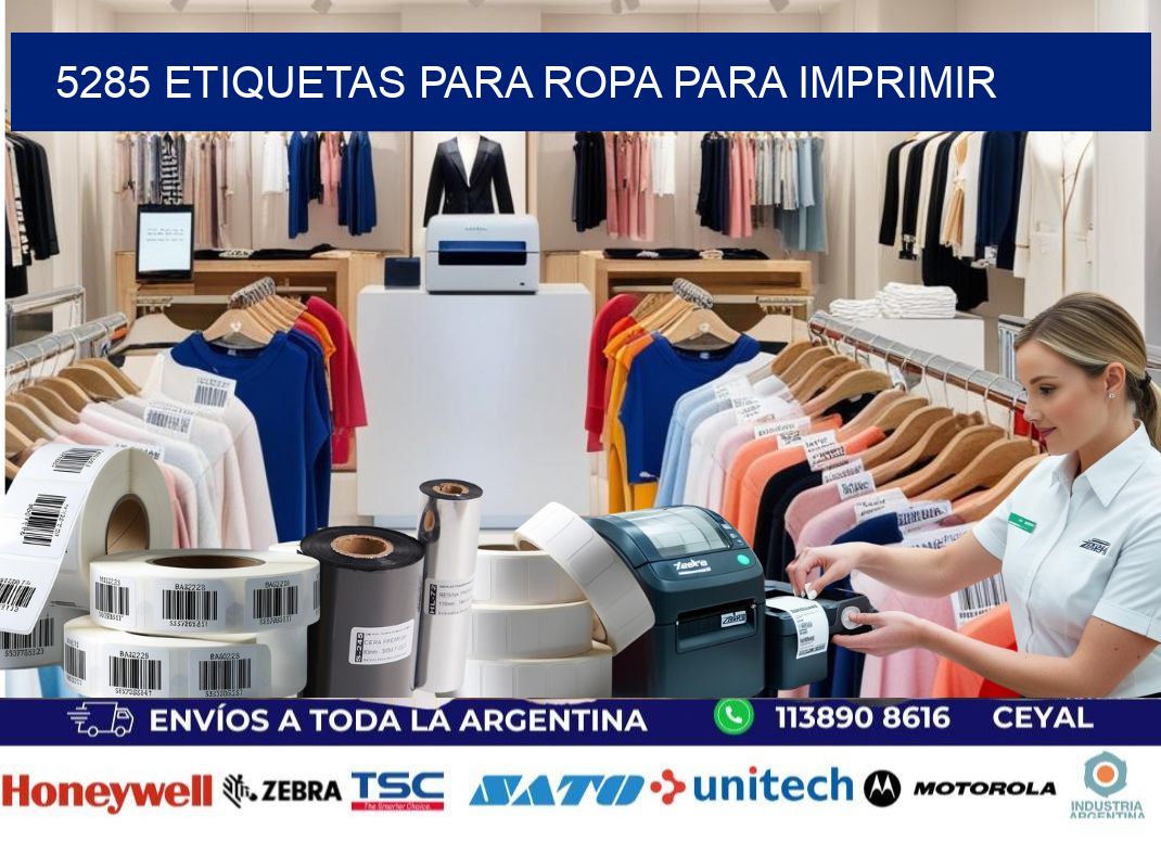 5285 Etiquetas para ropa para imprimir