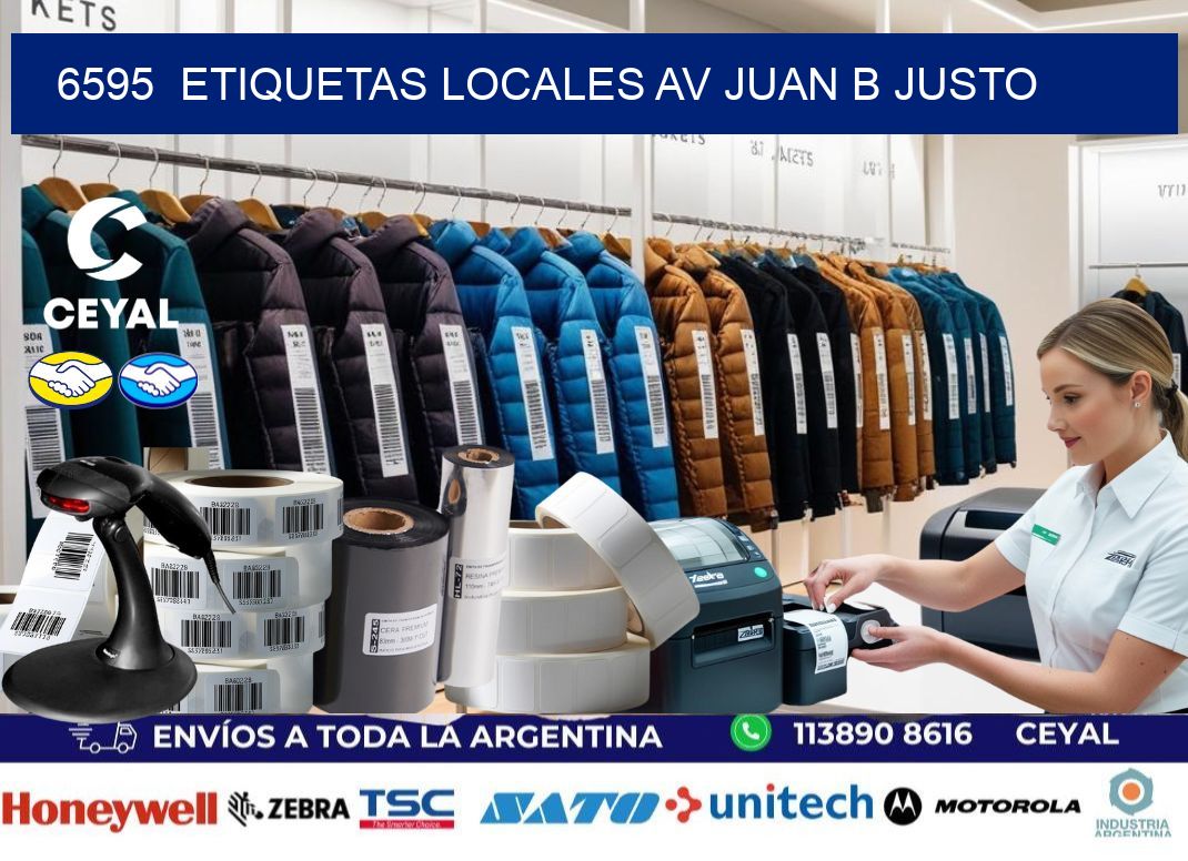 6595  etiquetas locales Av juan b justo