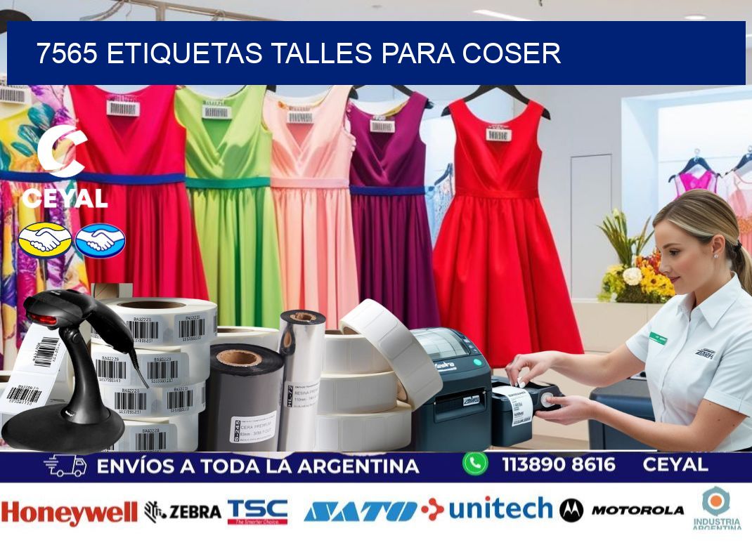7565 ETIQUETAS TALLES PARA COSER
