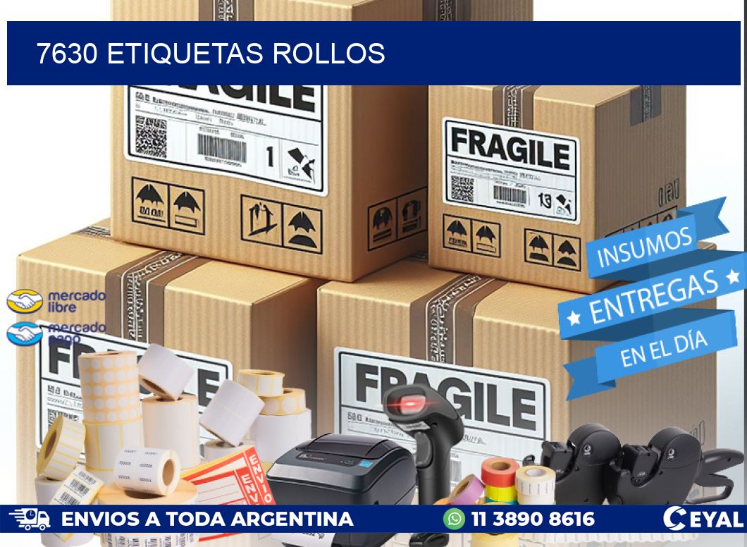 7630 etiquetas rollos