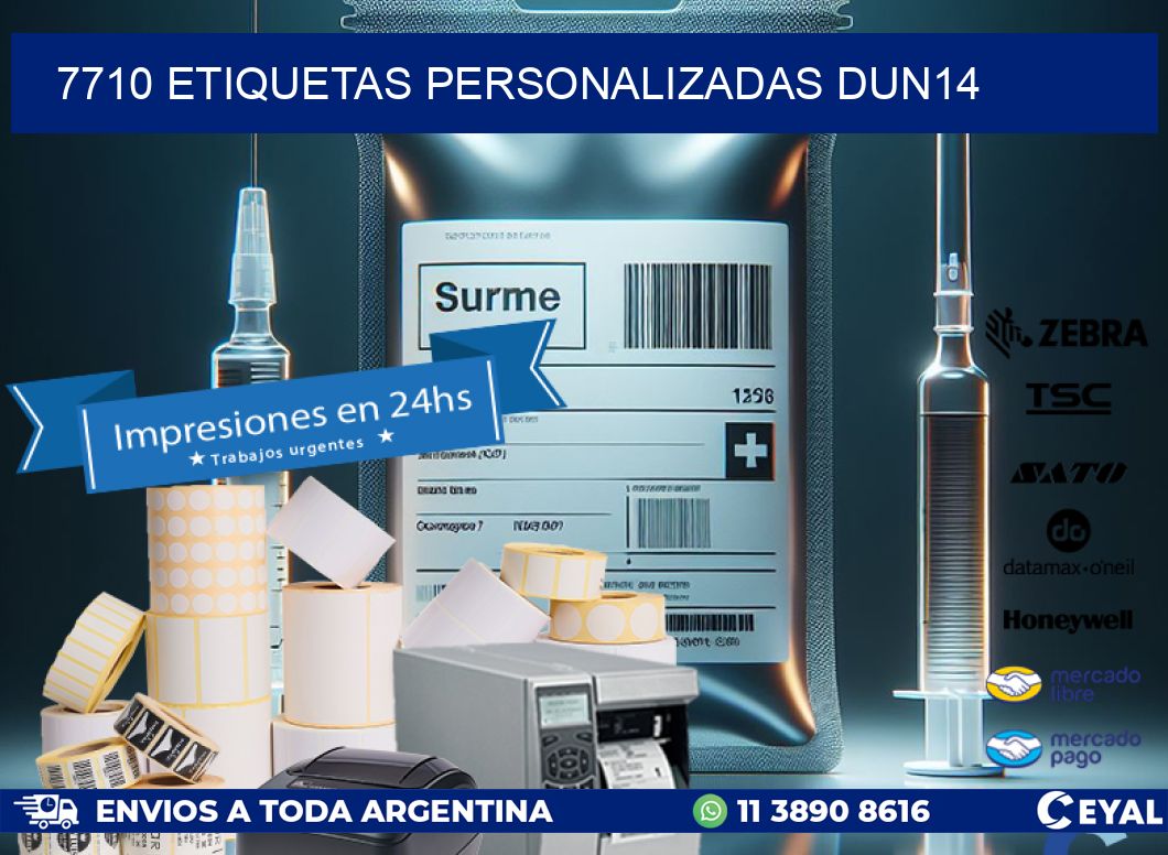 7710 Etiquetas personalizadas dun14