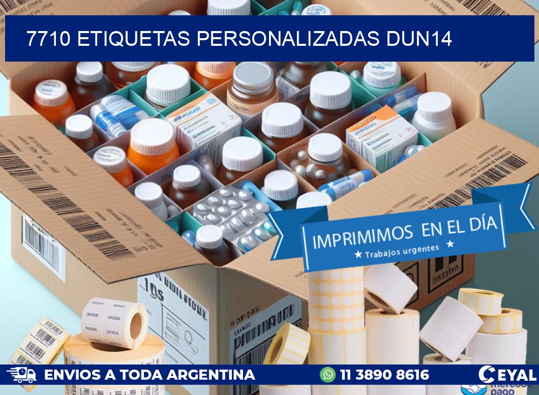7710 Etiquetas personalizadas dun14