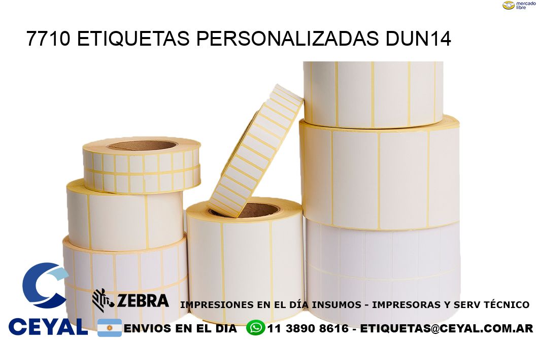7710 Etiquetas personalizadas dun14