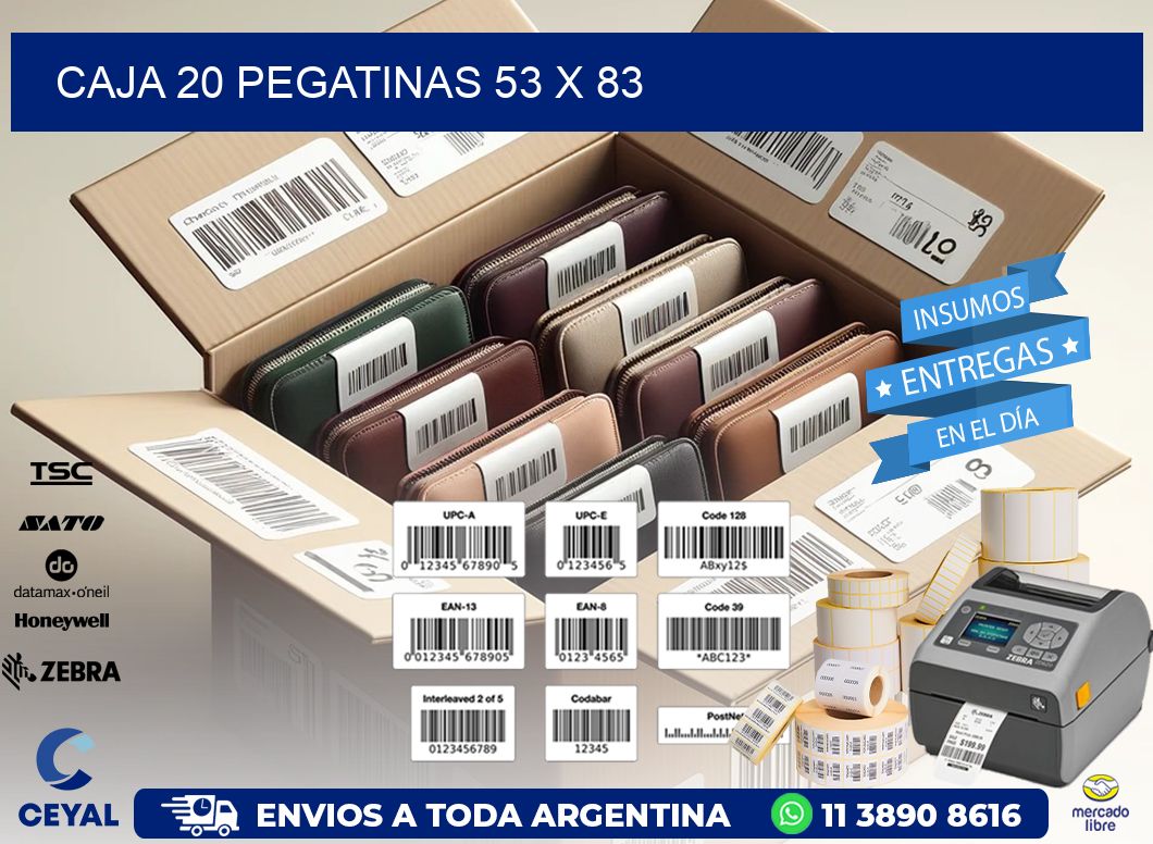 CAJA 20 PEGATINAS 53 x 83