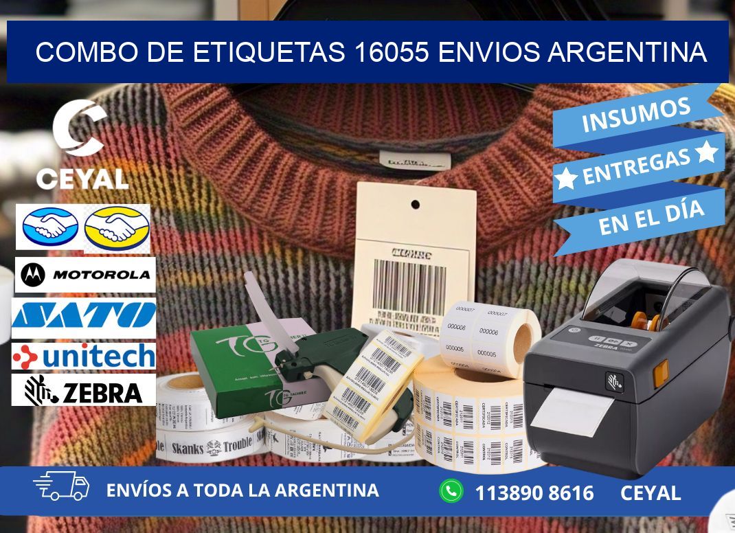 Combo de etiquetas 16055 ENVIOS ARGENTINA