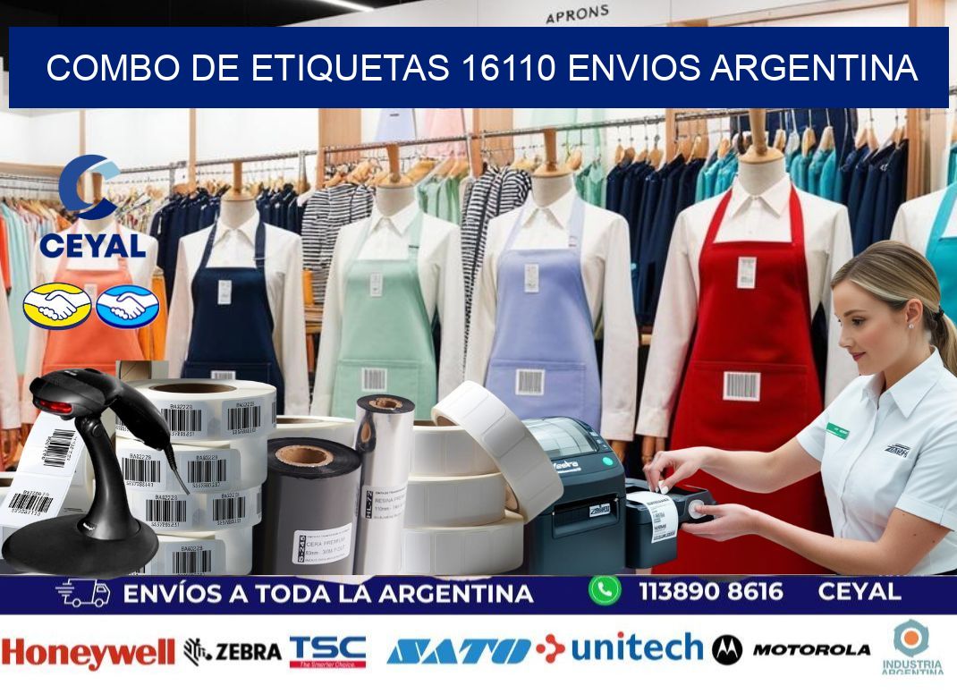 Combo de etiquetas 16110 ENVIOS ARGENTINA