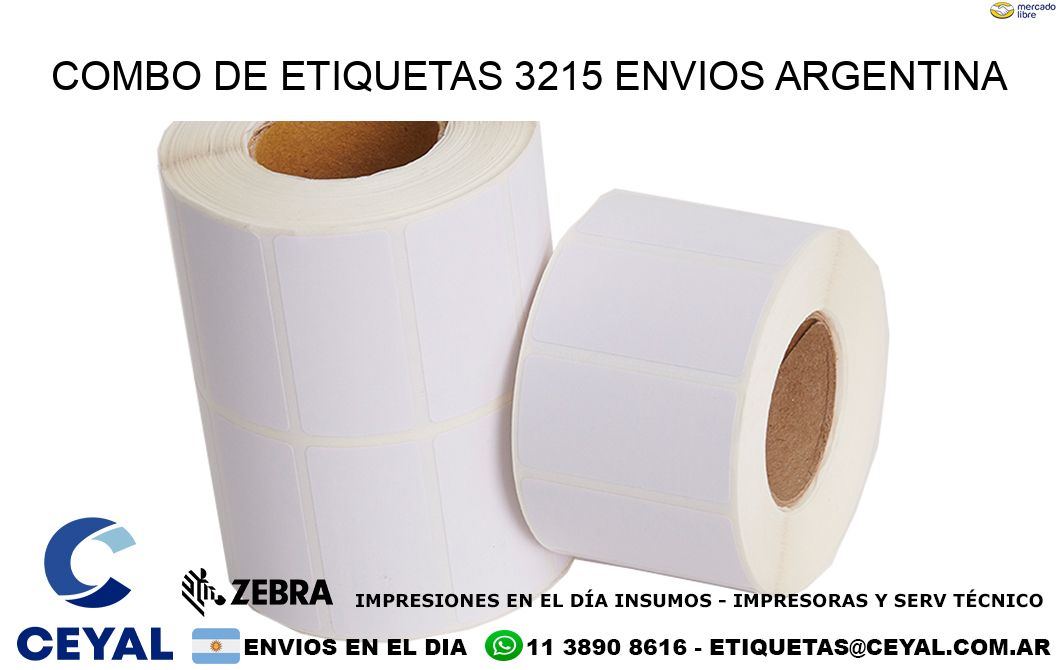 Combo de etiquetas 3215 ENVIOS ARGENTINA