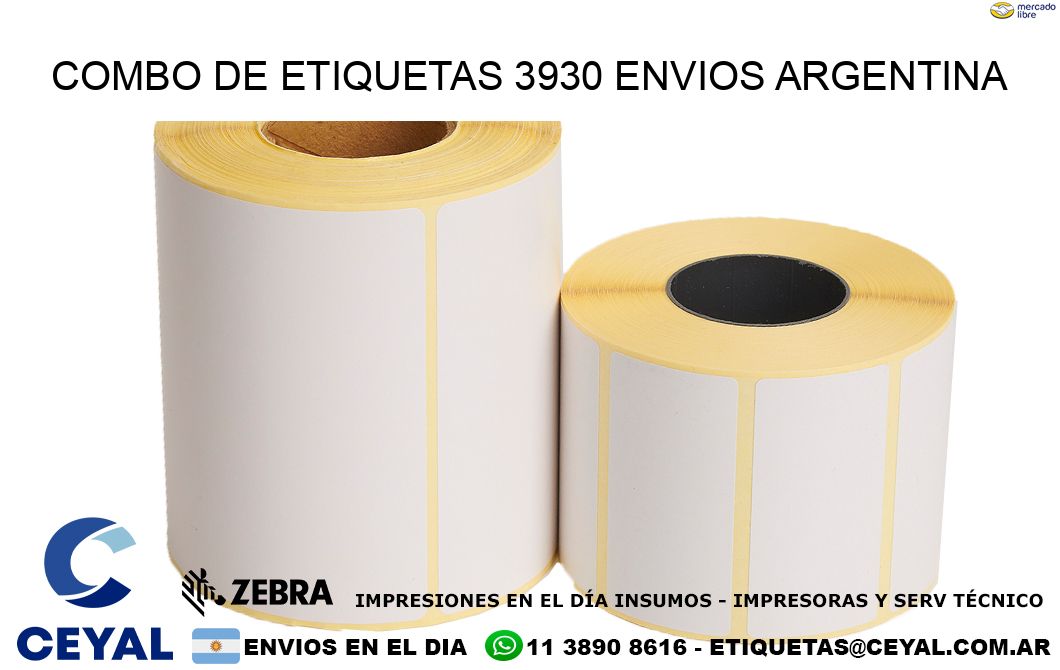 Combo de etiquetas 3930 ENVIOS ARGENTINA