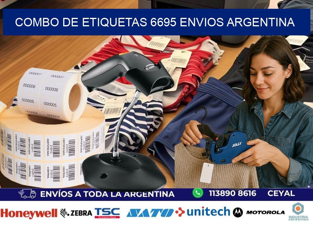 Combo de etiquetas 6695 ENVIOS ARGENTINA