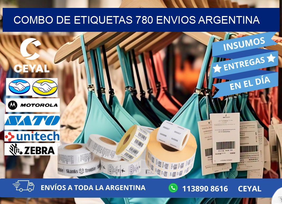 Combo de etiquetas 780 ENVIOS ARGENTINA