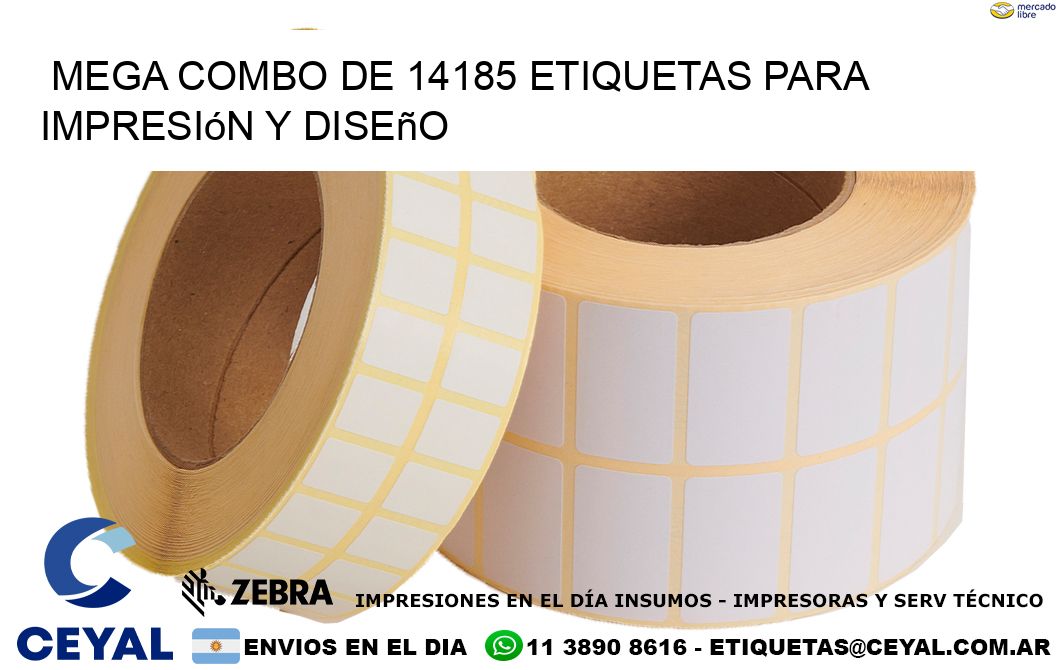 Mega combo de 14185 etiquetas para impresión y diseño