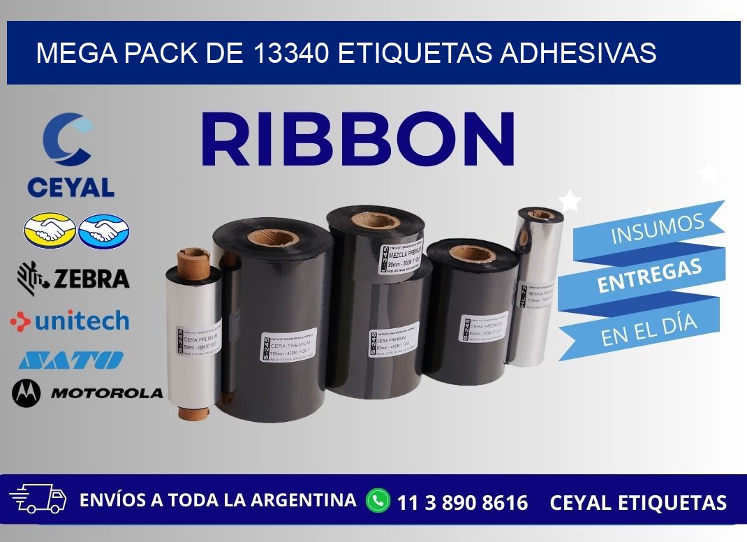 Mega pack de 13340 etiquetas adhesivas