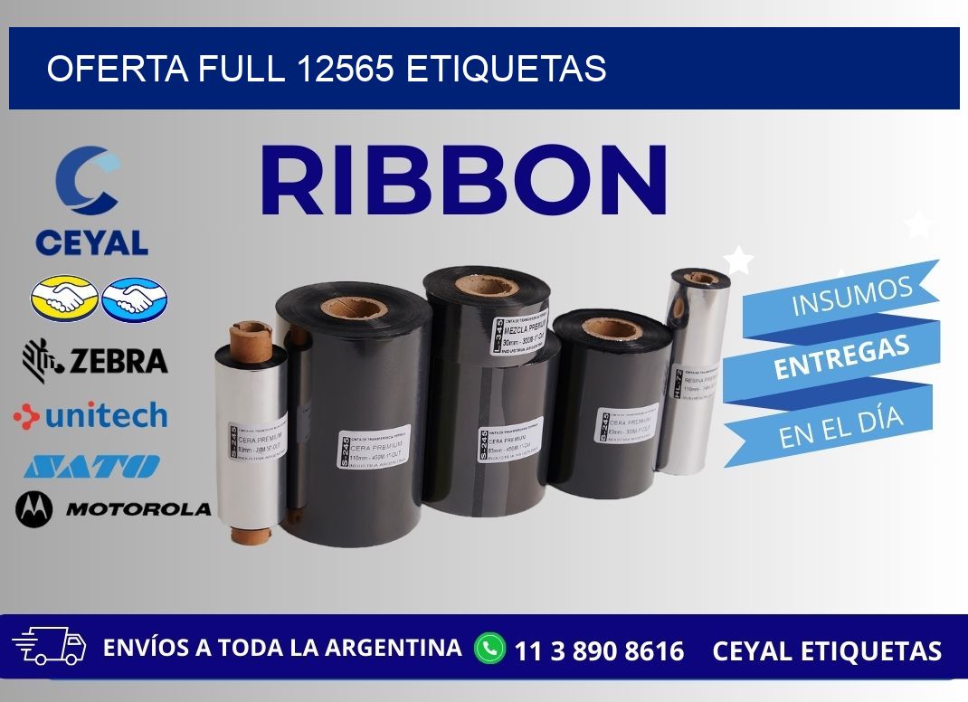 Oferta full 12565 etiquetas