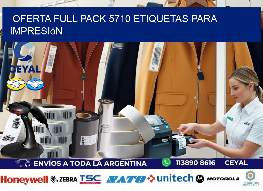 Oferta full pack 5710 etiquetas para impresión