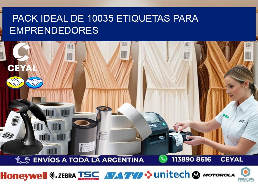 Pack ideal de 10035 etiquetas para emprendedores