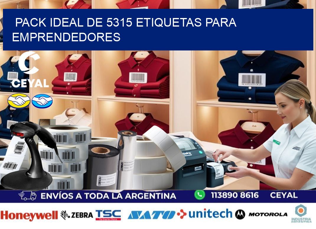 Pack ideal de 5315 etiquetas para emprendedores