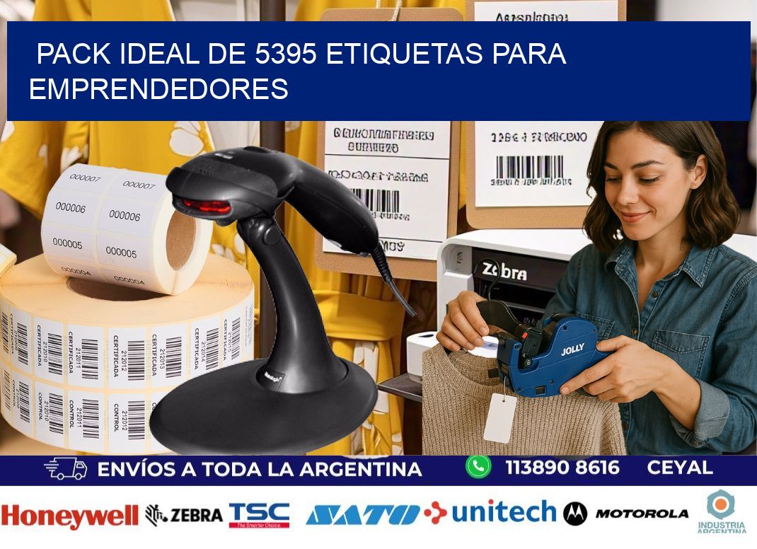 Pack ideal de 5395 etiquetas para emprendedores