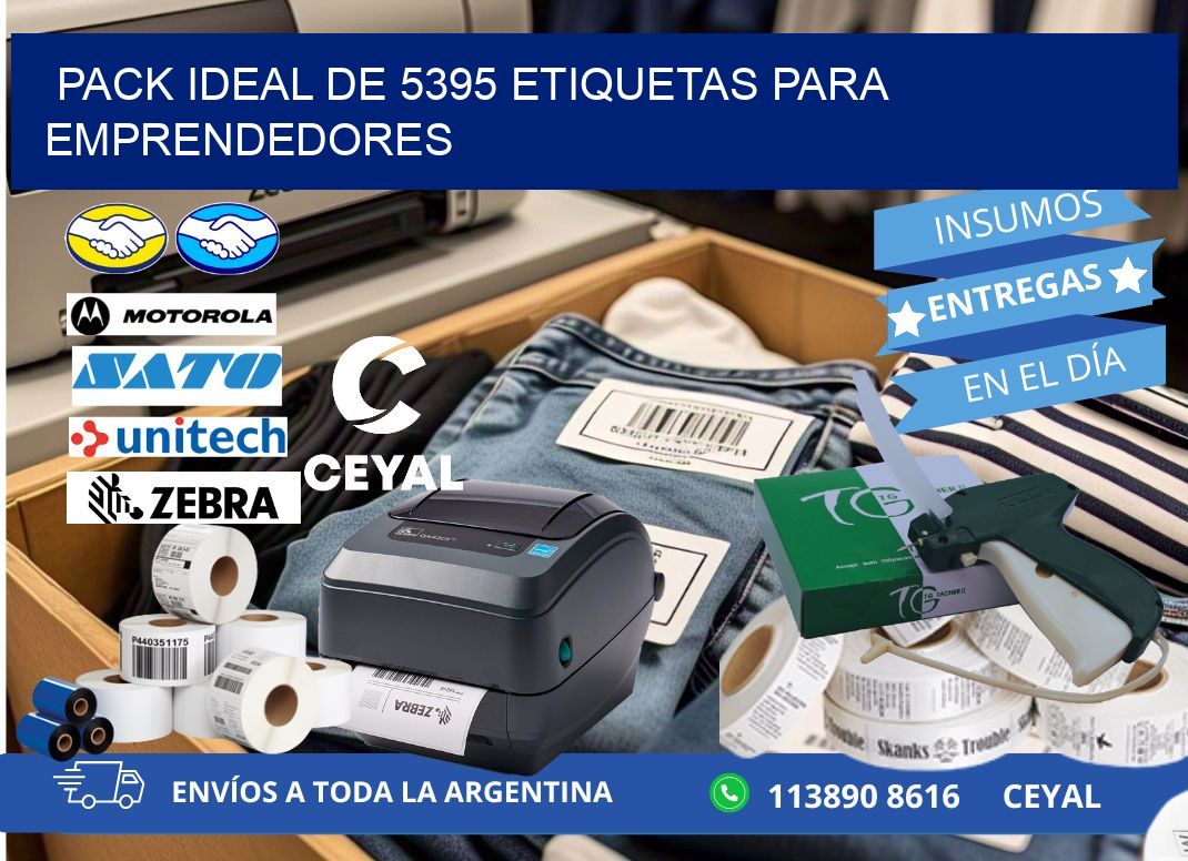 Pack ideal de 5395 etiquetas para emprendedores