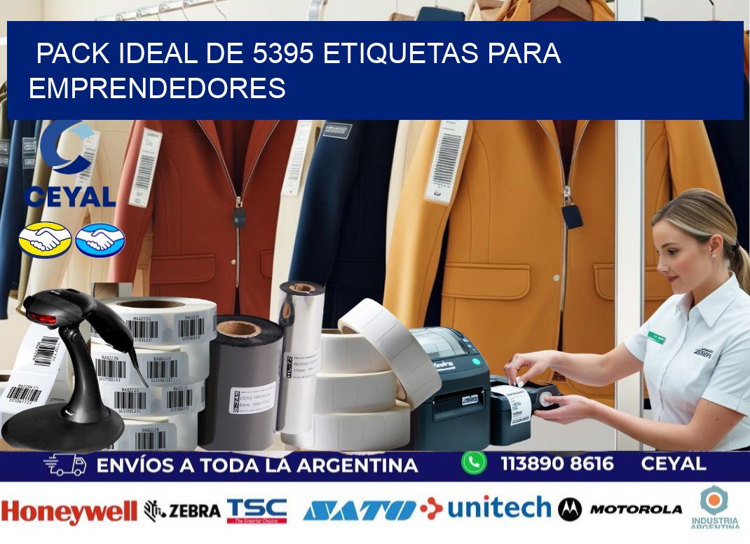 Pack ideal de 5395 etiquetas para emprendedores
