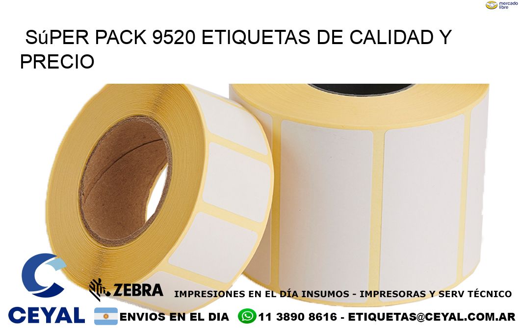 Súper pack 9520 etiquetas de calidad y precio