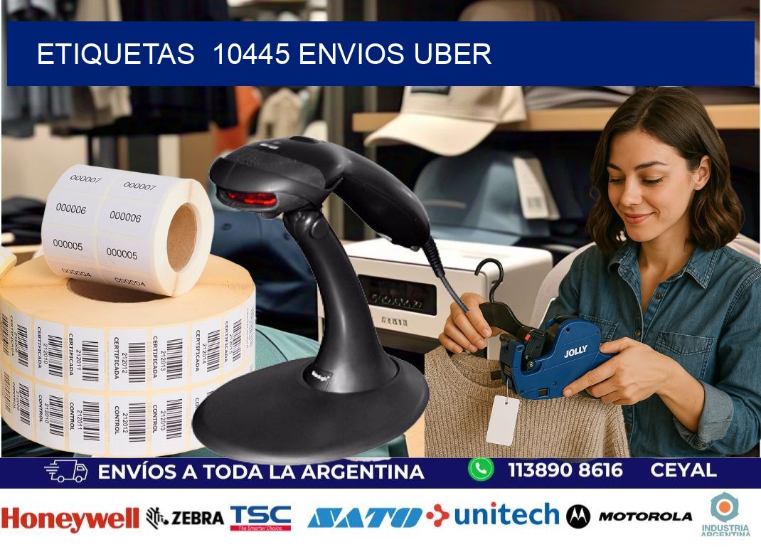 etiquetas  10445 ENVIOS UBER