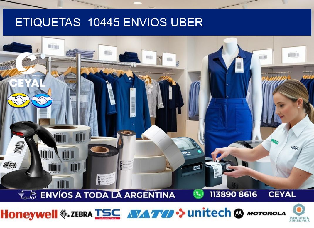 etiquetas  10445 ENVIOS UBER