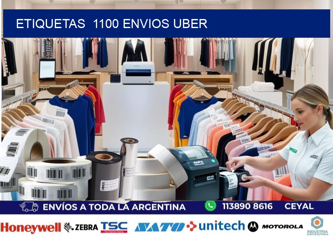 etiquetas  1100 ENVIOS UBER