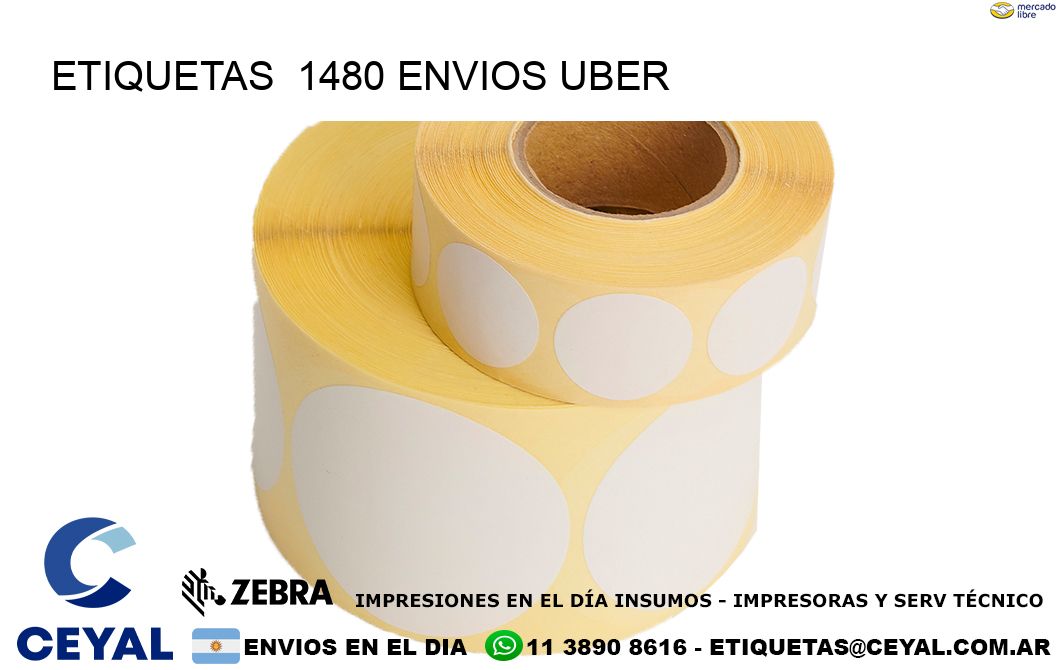 etiquetas  1480 ENVIOS UBER