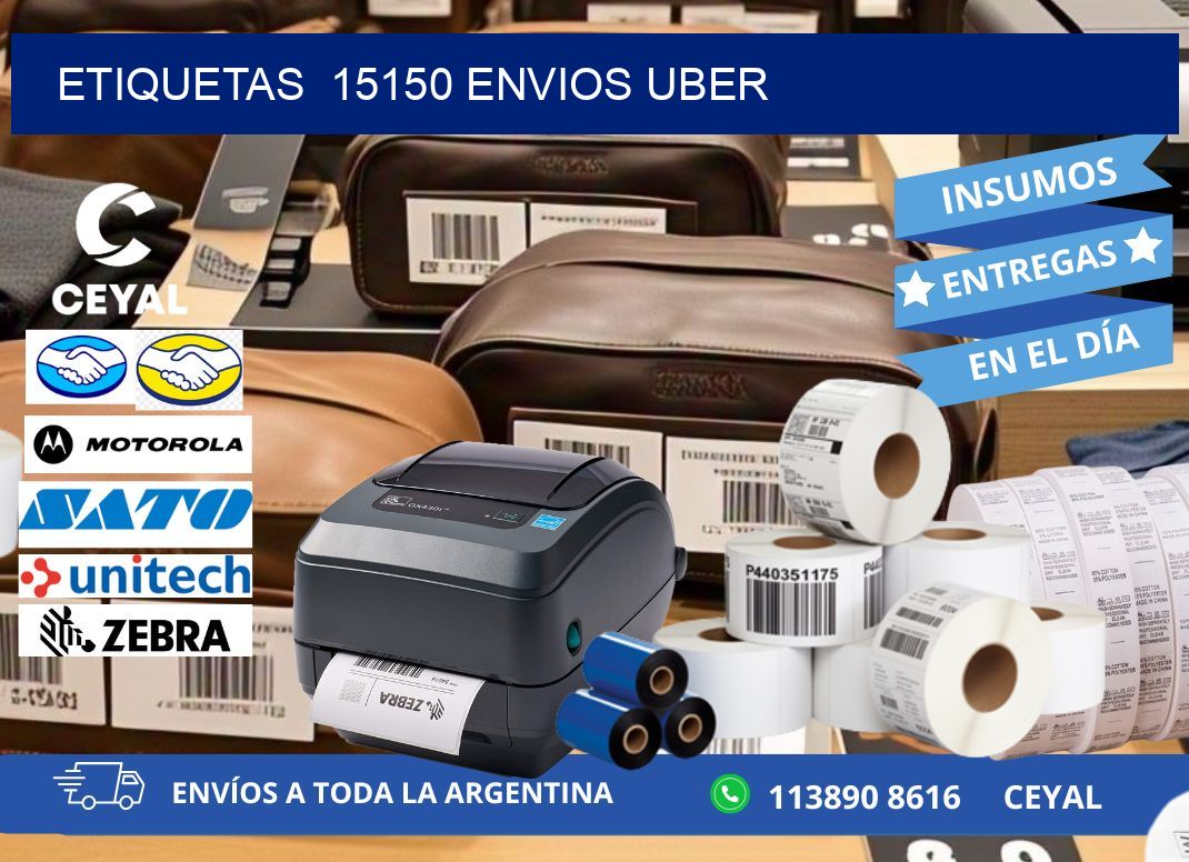 etiquetas  15150 ENVIOS UBER