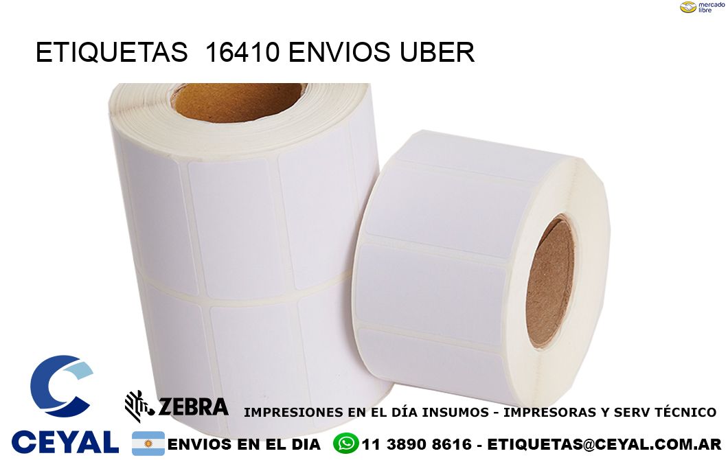 etiquetas  16410 ENVIOS UBER