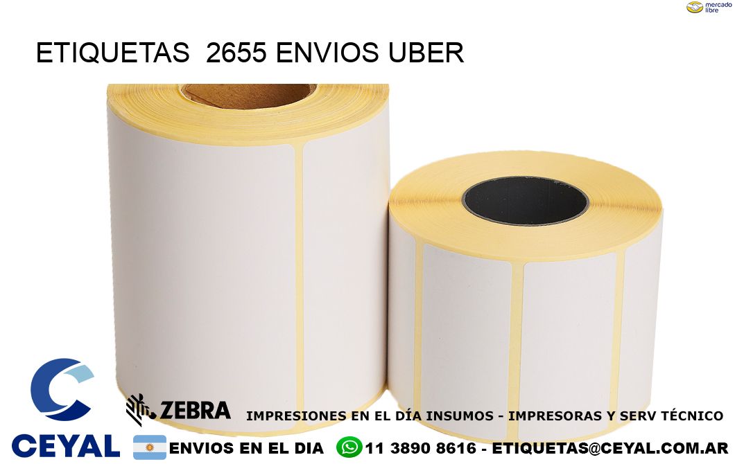 etiquetas  2655 ENVIOS UBER