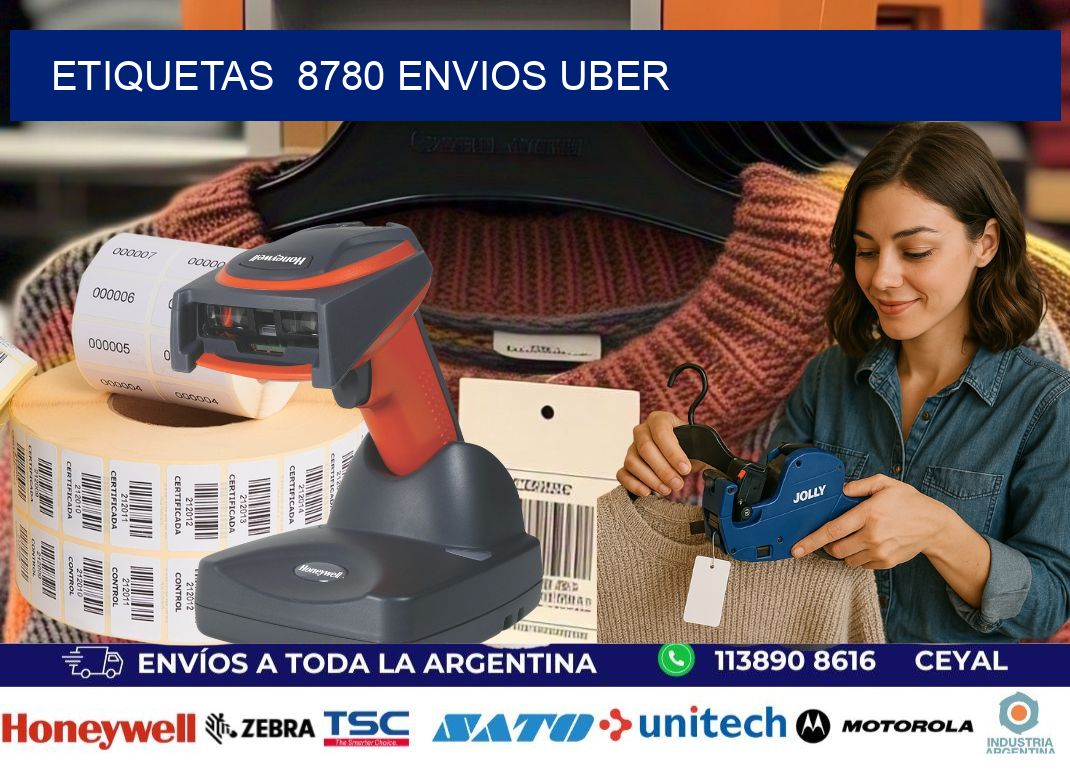 etiquetas  8780 ENVIOS UBER